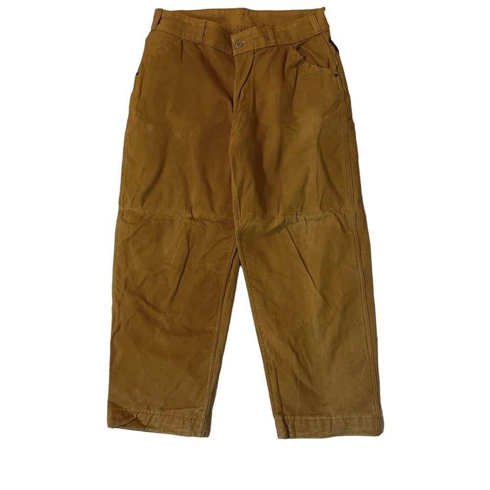 VTG Hunting Pants Mens Size 38x30 Canvas Double Knee American‎ Field Gorpcore
